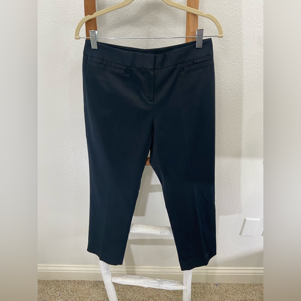 Lafayette 148 Cropped Black Ankle Pants Size 2